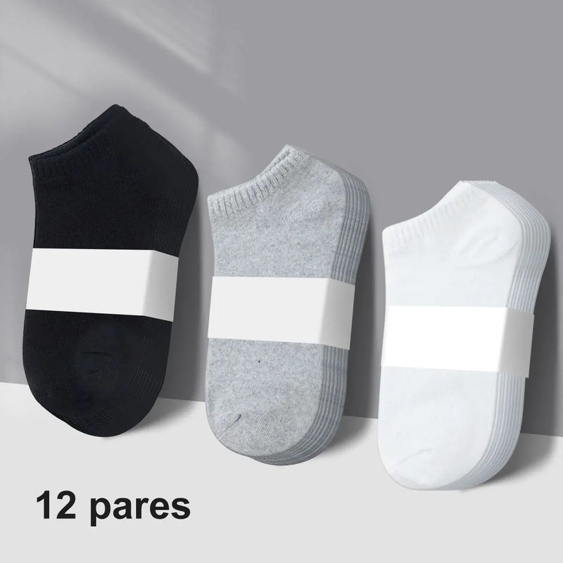 Kit 12 Pares de Meias Soquete – Qualidade Premium