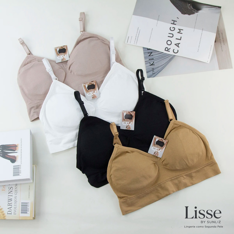 Sutiã Lisse – Lingerie Sem Costura, Conforto Esportivo e Sensual (P/M/G/GG)