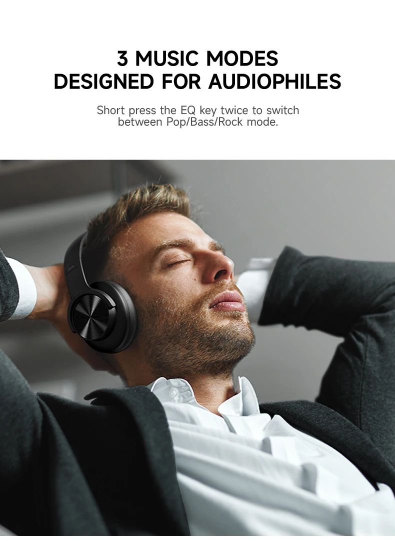 Fone Bluetooth Picun B8 – Som Hi-Fi, 120h de Bateria e Conforto Over-Ear