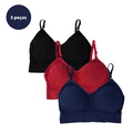 Kit com 3 Sutiãs SeamLess – Conforto, Estilo e Sem Aro (P/M/G/GG)
