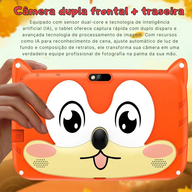 Tablet Infantil SunnyCat KidiTab 7” – Android 13, 4GB+64GB, Wi-Fi 5G e Brinde Capinha