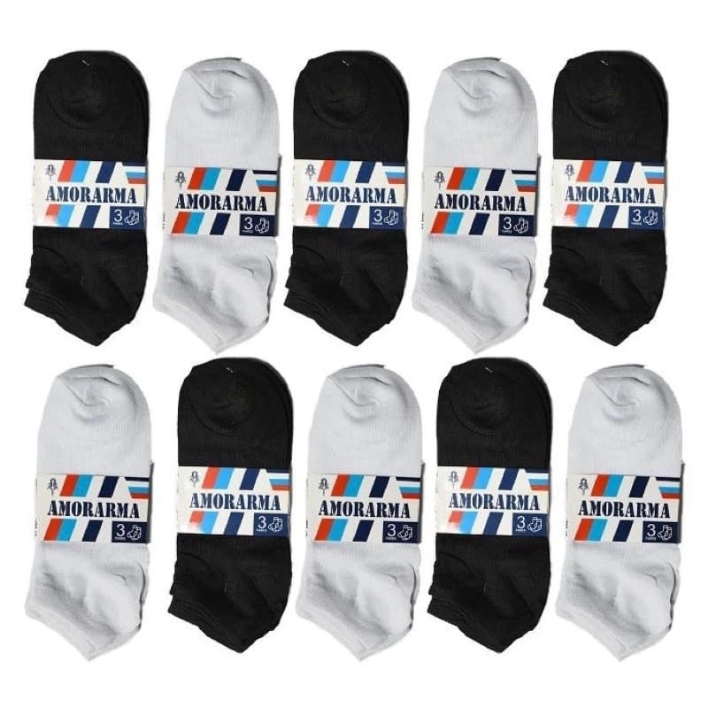 Kit 12 Pares de Meias Soquete – Qualidade Premium