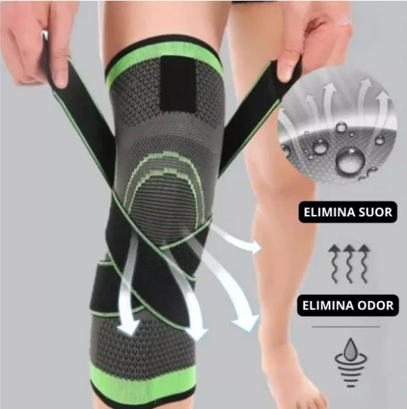 KneeForce Pro™ – Joelheira com Compressão Inteligente e Massagem