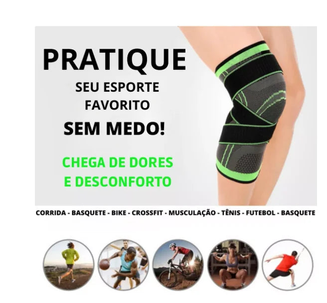 KneeForce Pro™ – Joelheira com Compressão Inteligente e Massagem