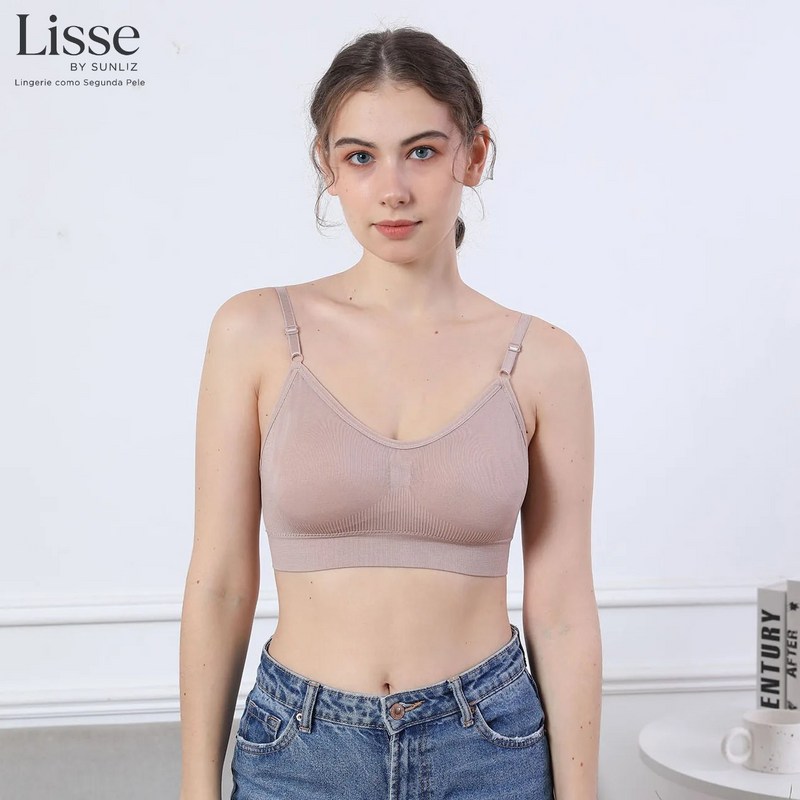 Sutiã Lisse – Lingerie Sem Costura, Conforto Esportivo e Sensual (P/M/G/GG)