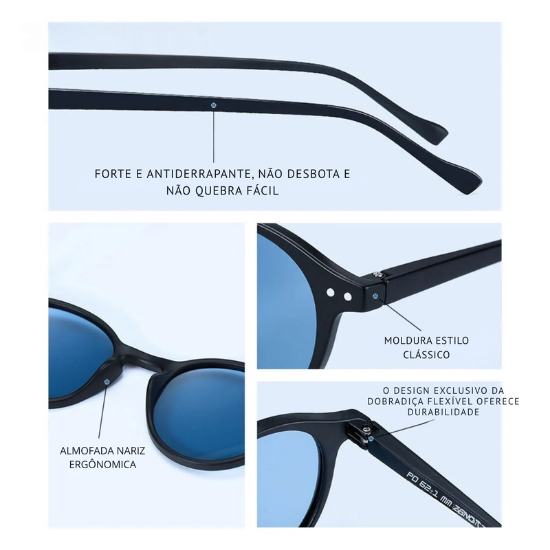 Óculos de Sol Sunliz Unissex – Polarização Premium e Proteção UV400