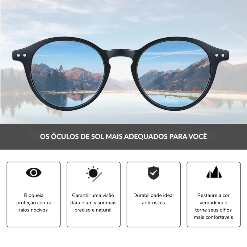 Óculos de Sol Sunliz Unissex – Polarização Premium e Proteção UV400