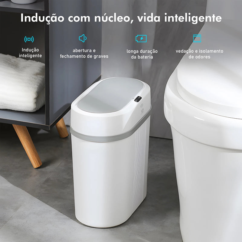 Lixeira Inteligente 12L com Sensor Automático