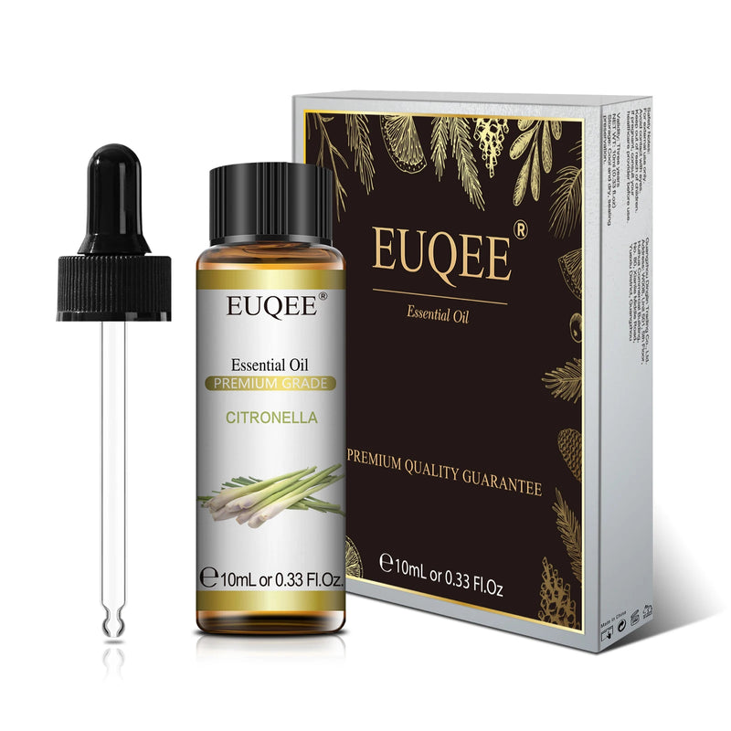 EUQEE Óleo Essencial Orgânico 10ml – Difusor, Spa e Massagem