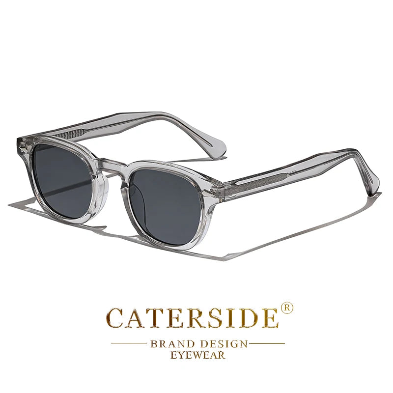 Óculos de Sol Masculino Caterside Retrô Punk – Design Redondo UV400