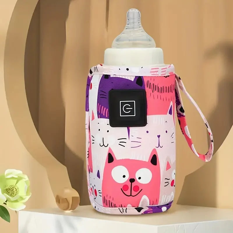 Aquecedor Portátil USB para Mamadeiras – Bolsa Térmica Ideal para Viagens