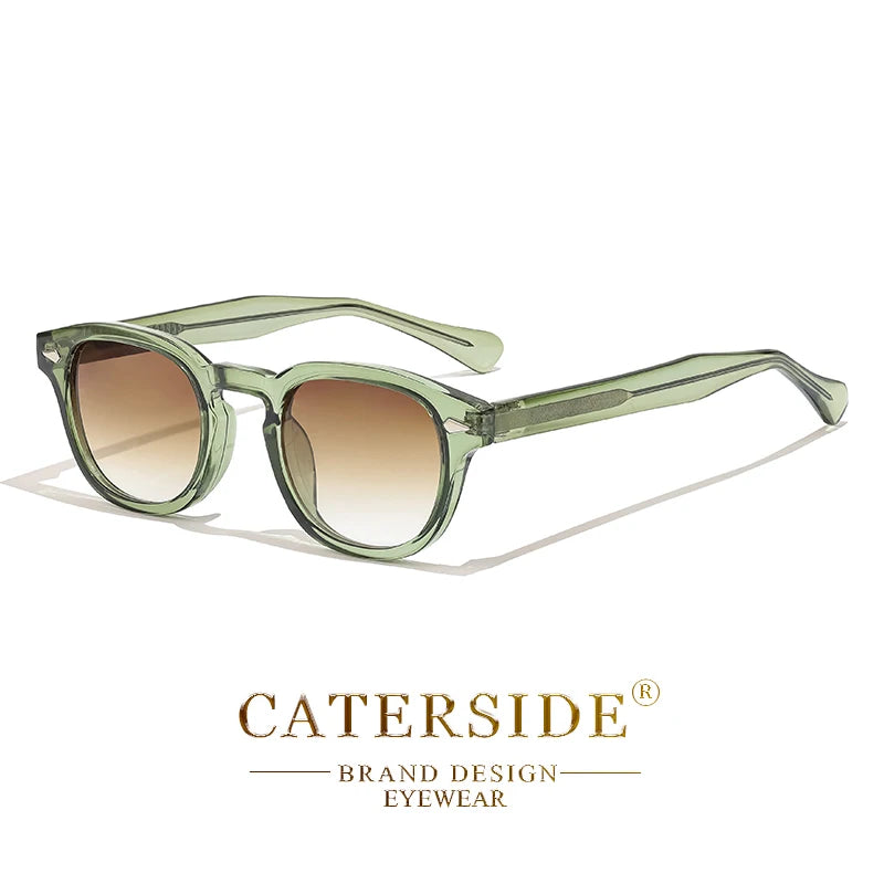 Óculos de Sol Masculino Caterside Retrô Punk – Design Redondo UV400