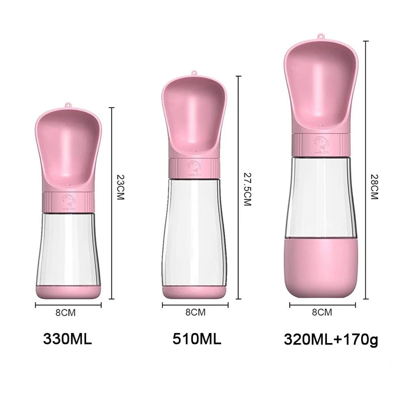 Alimentador Portátil 2 em 1 com Comedouro – Hidrate e Alimente Seu Pet Onde Estiver