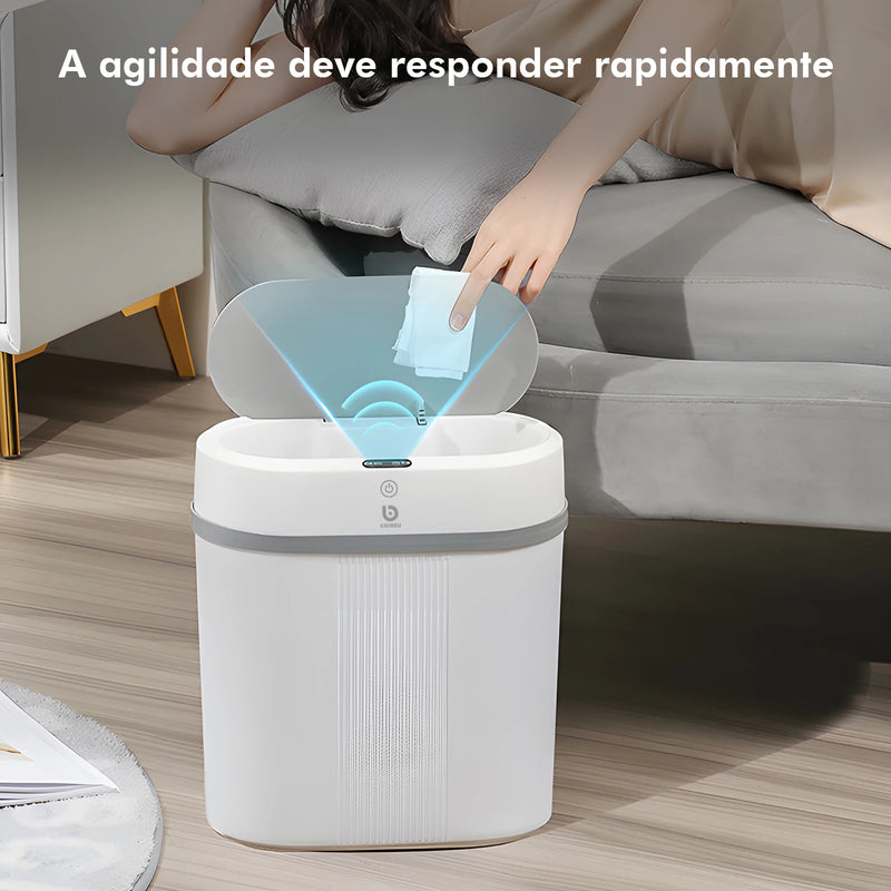 Lixeira Inteligente 12L com Sensor Automático