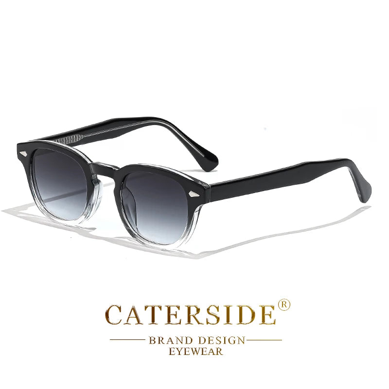 Óculos de Sol Masculino Caterside Retrô Punk – Design Redondo UV400