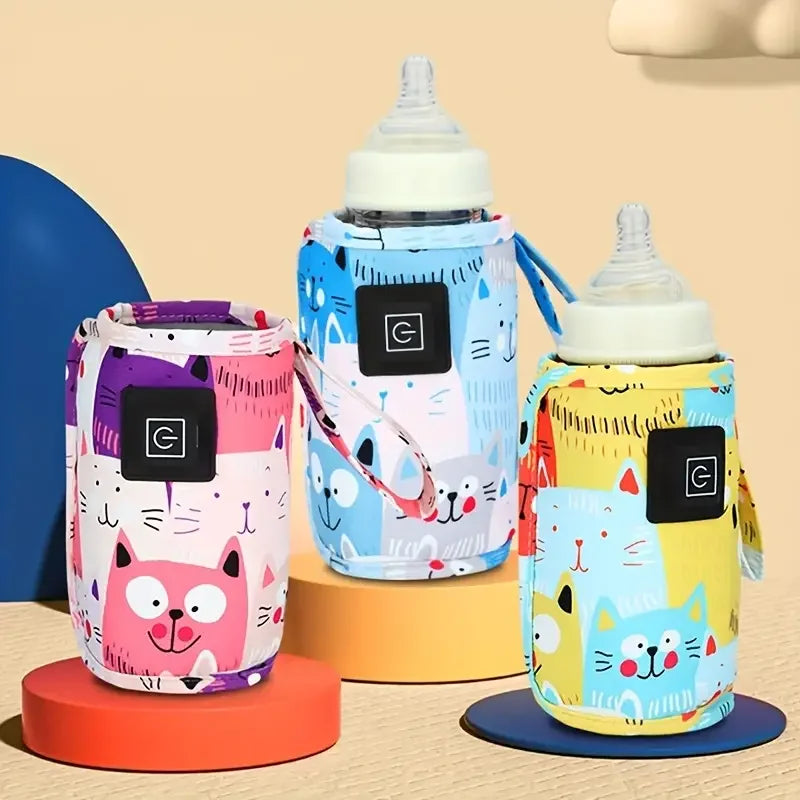 Aquecedor Portátil USB para Mamadeiras – Bolsa Térmica Ideal para Viagens