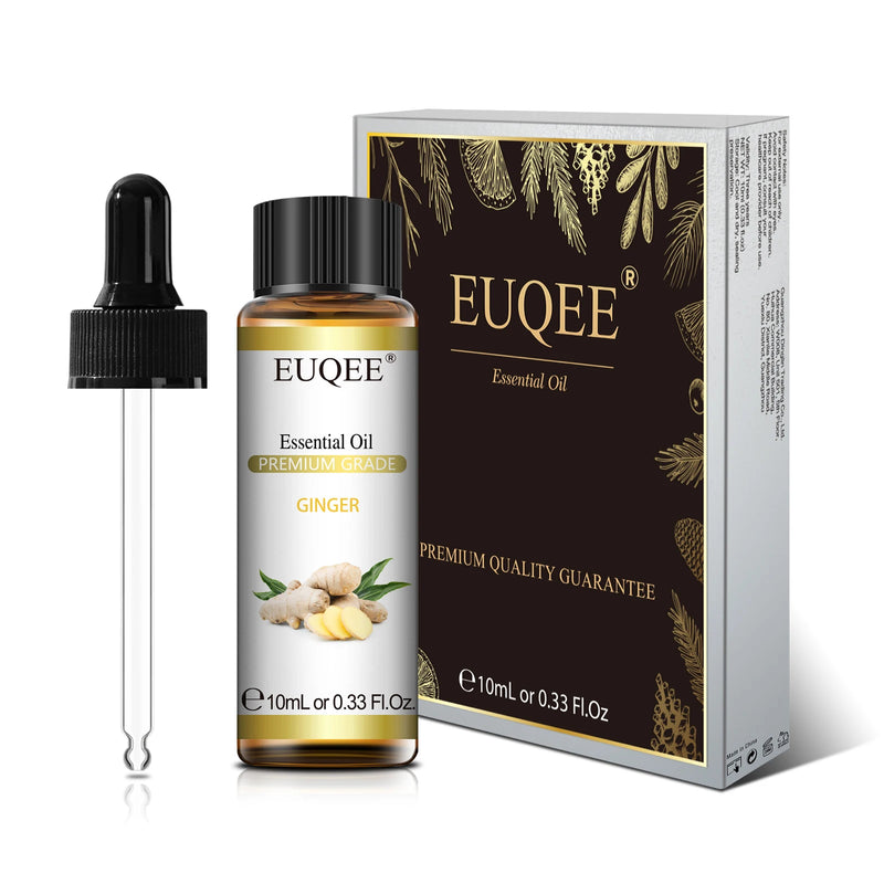 EUQEE Óleo Essencial Orgânico 10ml – Difusor, Spa e Massagem