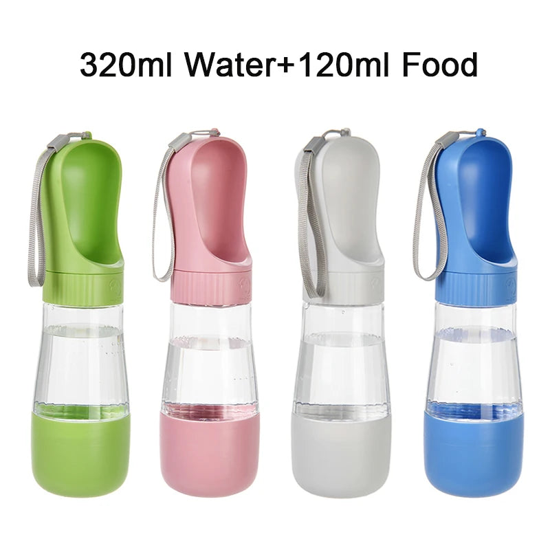 Alimentador Portátil 2 em 1 com Comedouro – Hidrate e Alimente Seu Pet Onde Estiver