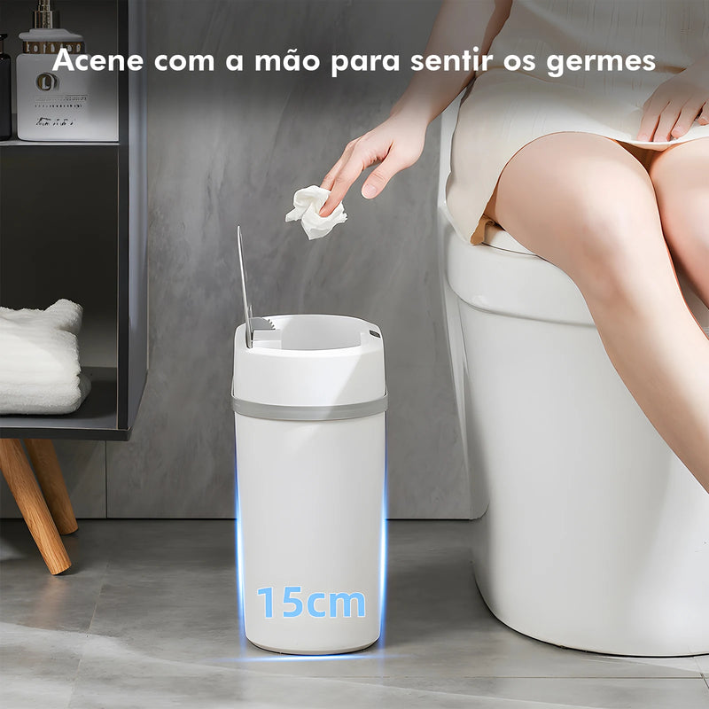 Lixeira Inteligente 12L com Sensor Automático