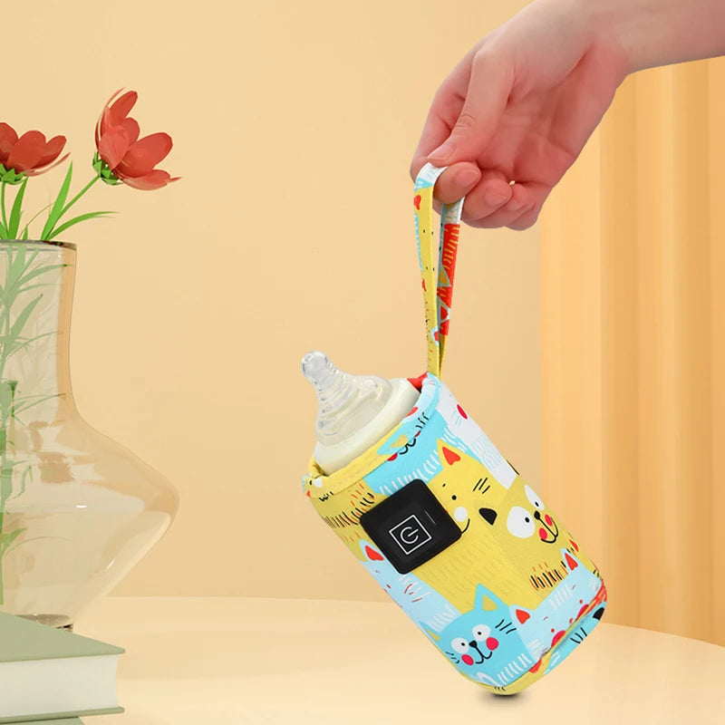 Aquecedor Portátil USB para Mamadeiras – Bolsa Térmica Ideal para Viagens