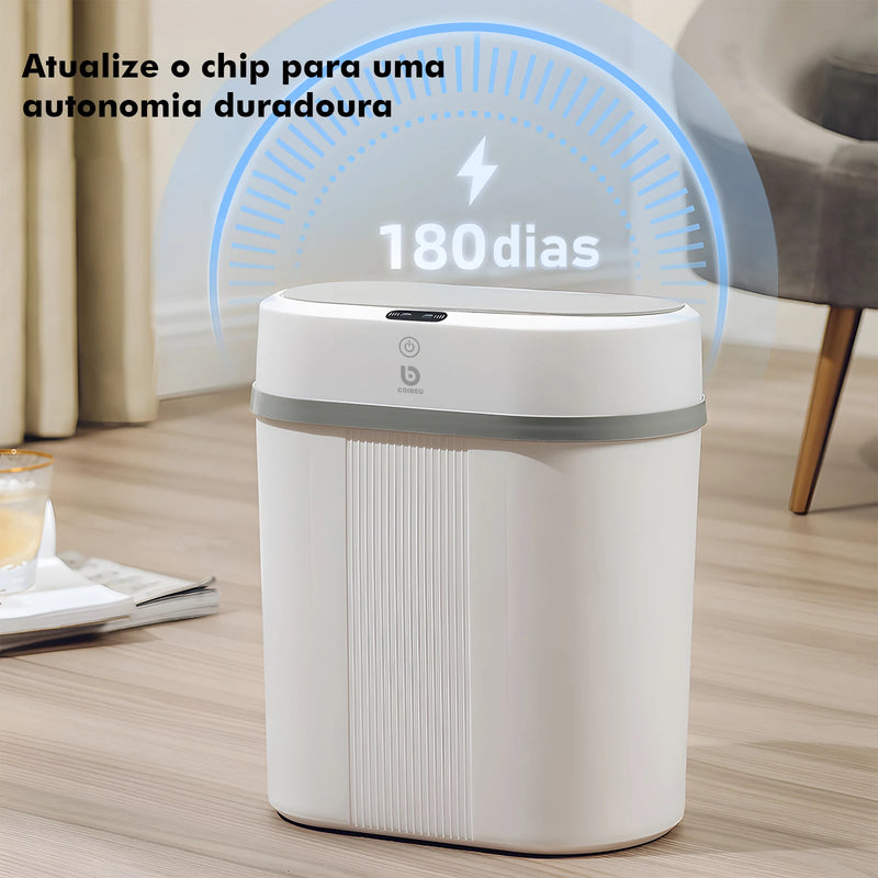 Lixeira Inteligente 12L com Sensor Automático