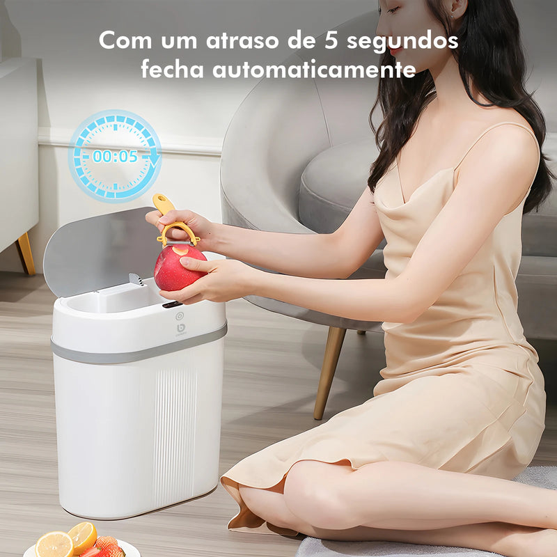 Lixeira Inteligente 12L com Sensor Automático