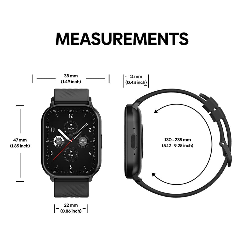 Smartwatch Zeblaze GTS 3 com Chamadas, Tela HD e +100 Modos Esportivos