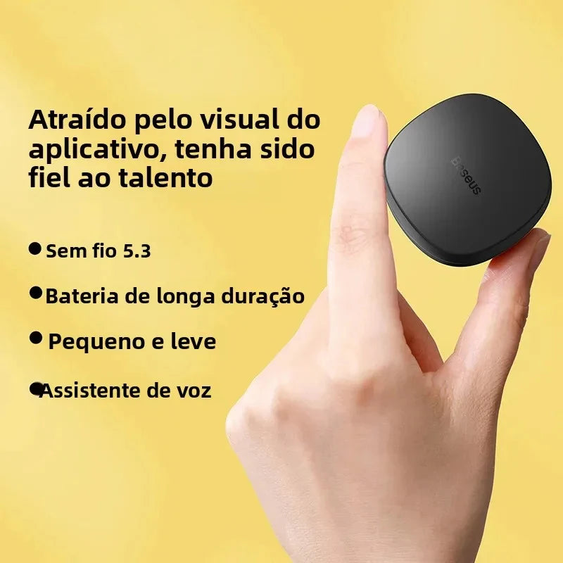 Fone Sem Fio BASEUS WM01 – 25h Bateria, Som Envolvente e Graves Potentes