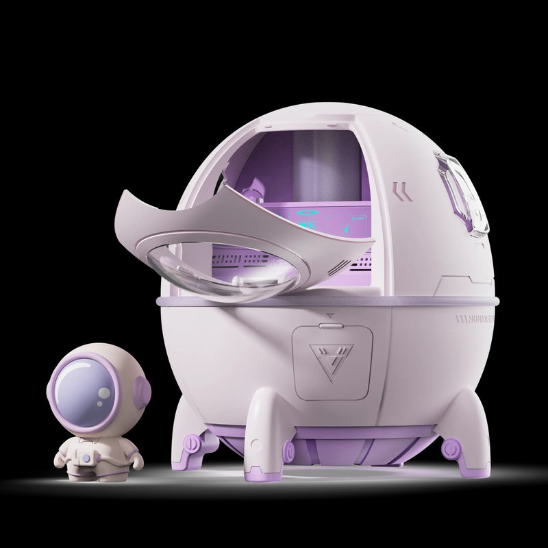 Umidificador Cápsula Espacial LED – Aromaterapia e Hidratação